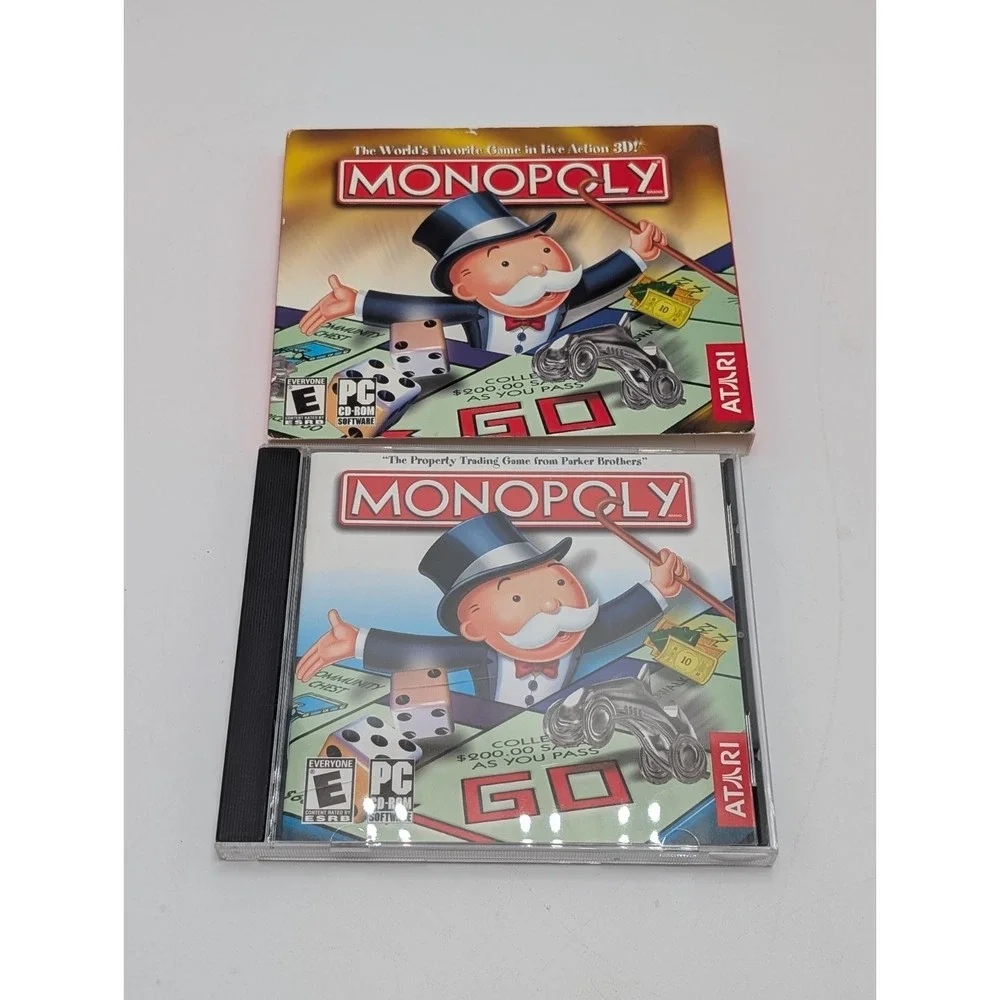 Monopoly PC CD-ROM Game 1999 - Windows With Sleeve and manual - Excellent